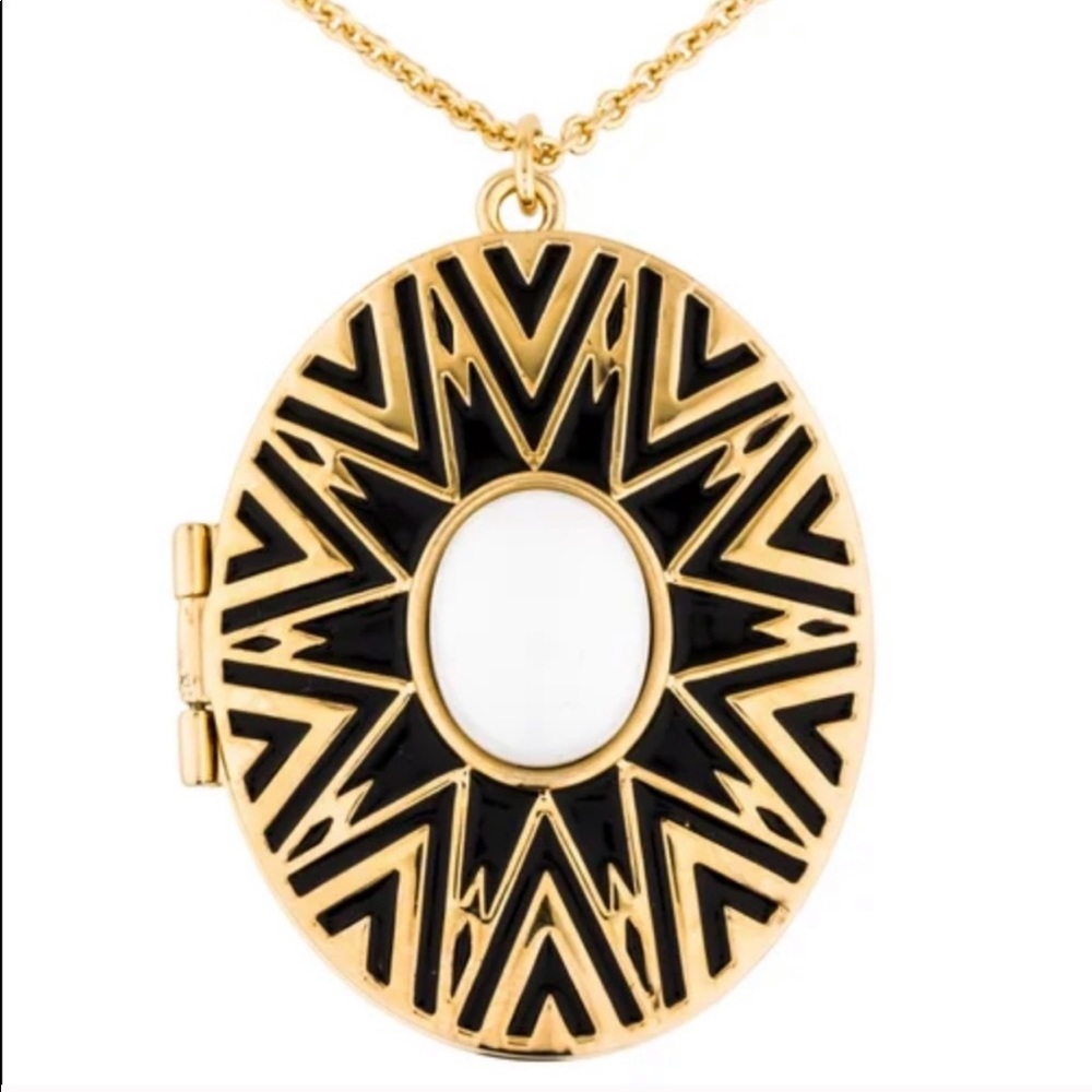 House of Harlow 1960 Black and Gold Necklace